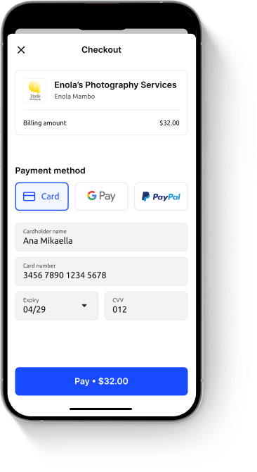 desktop phone accept payments